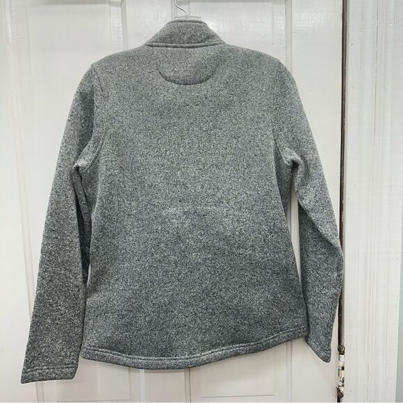 Zyia Active zip up jacket red heather grey women's medium - Picture 4 of 5